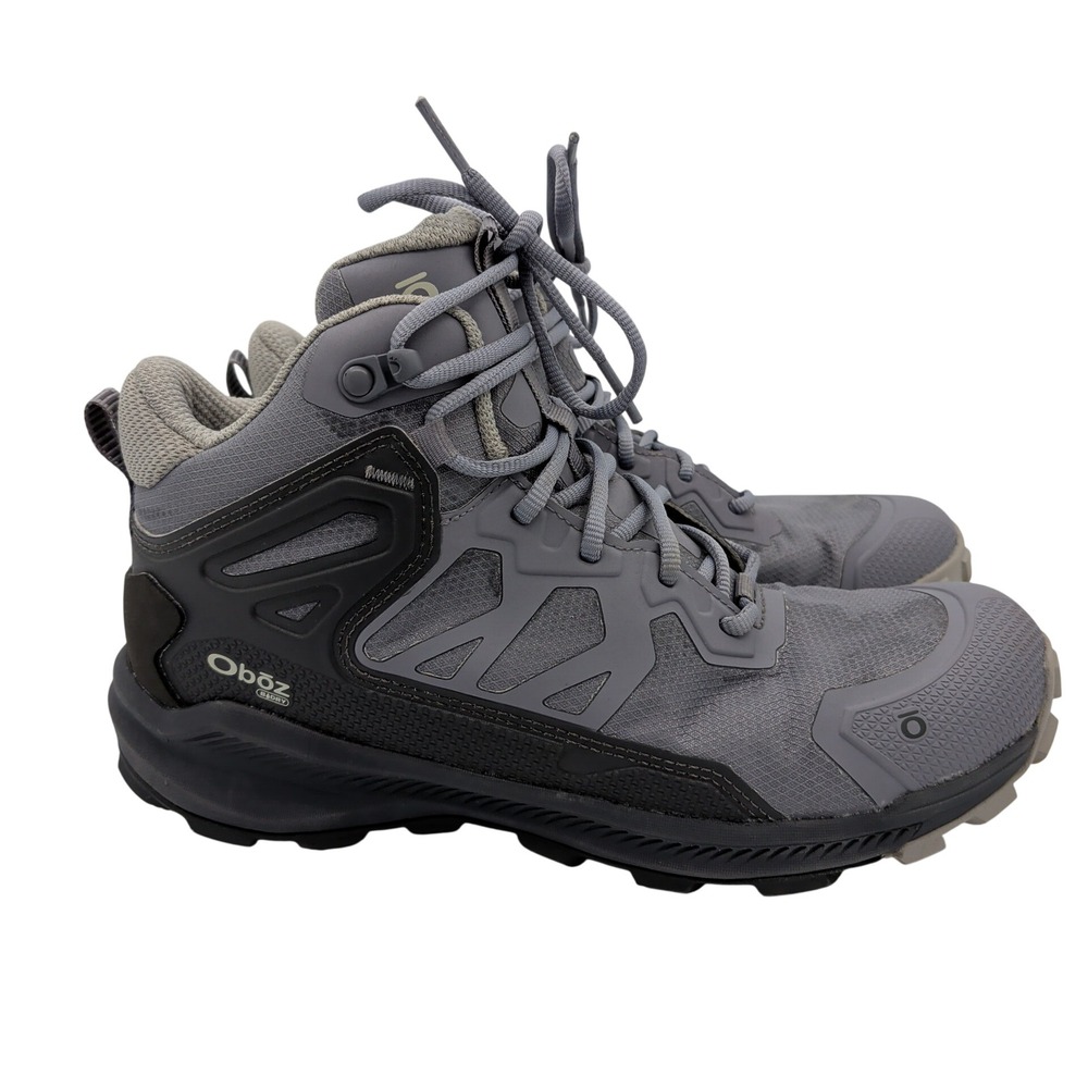 Oboz Katabatic Mid B-DRY Waterproof Hiking Boots Gray Womens 8.5 84602